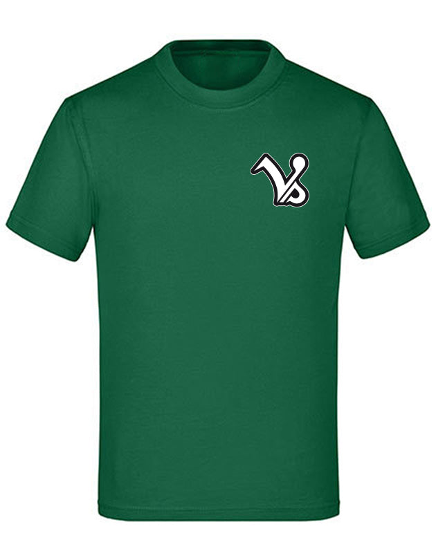 Diamond Pride Kids Premium Light T-Shirt "Kufstein Vikings", VS, dunkelgrün-DIAMOND PRIDE