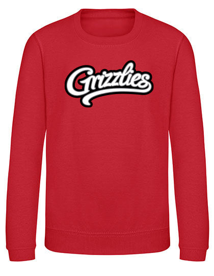 Diamond Pride Kids Premium Sweater "Freising Grizzlies", Script, rot-DIAMOND PRIDE