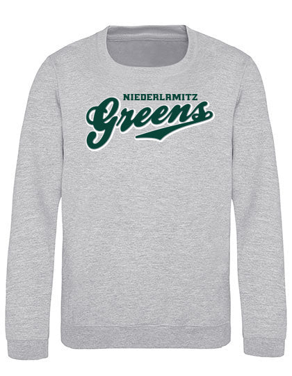 Diamond Pride Kids Premium Sweater "Niederlamitz Greens", Script, heather grau-DIAMOND PRIDE