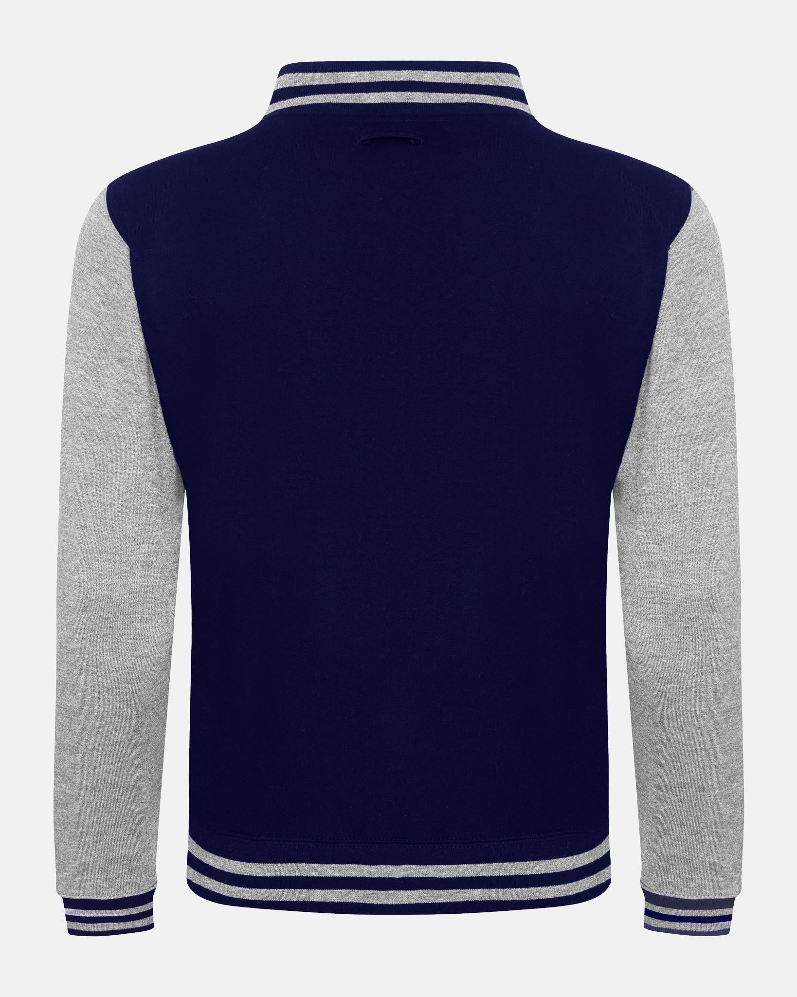 Diamond Pride Kids Varsity College Jacke "Braunschweig 89ers", navy blau - heather grau-DIAMOND PRIDE