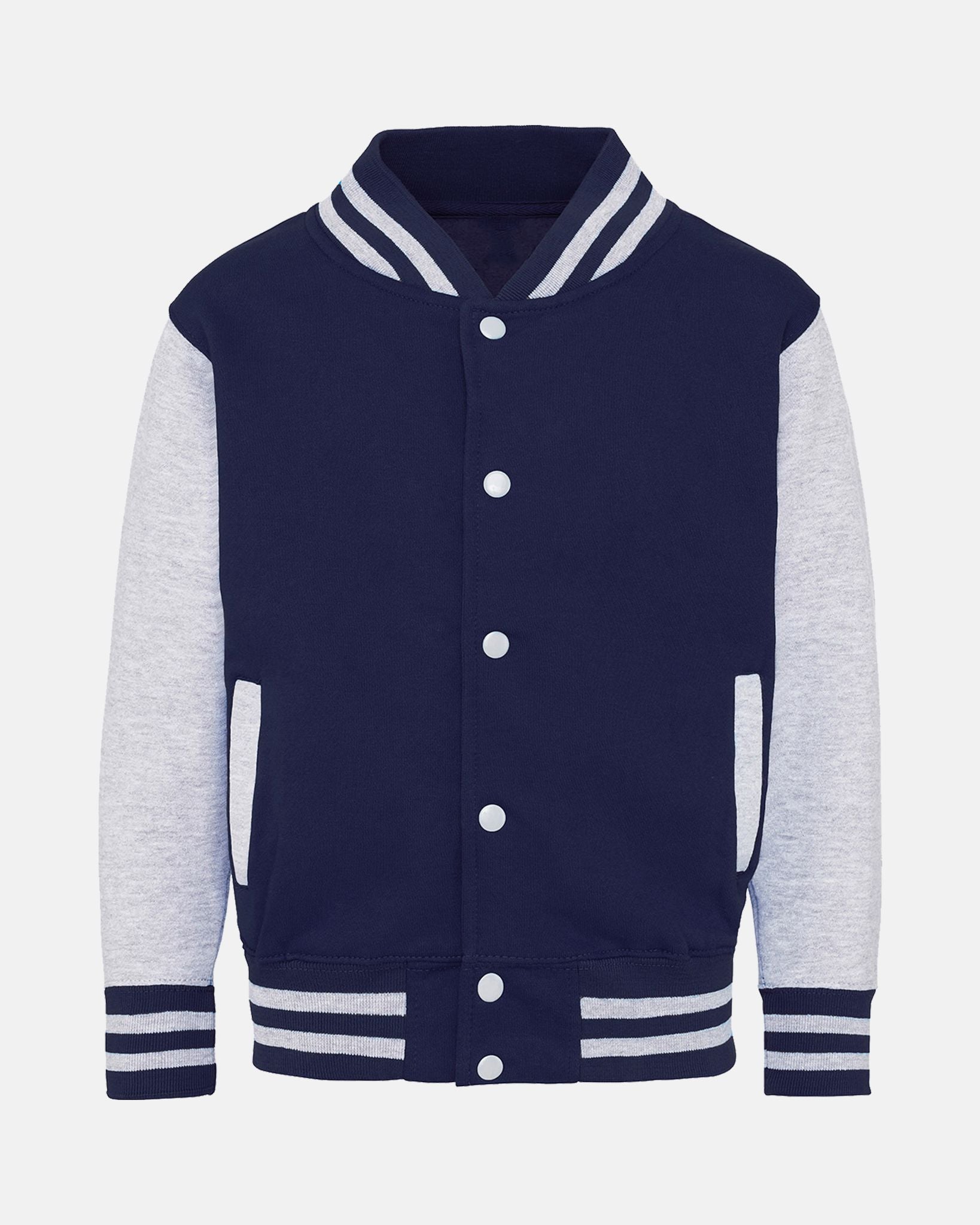 Diamond Pride Kids Varsity College Jacke "Braunschweig 89ers", navy blau - heather grau-DIAMOND PRIDE