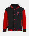 Diamond Pride Kids Varsity College Jacke "Bremen Dockers", B & Script, schwarz-rot-DIAMOND PRIDE