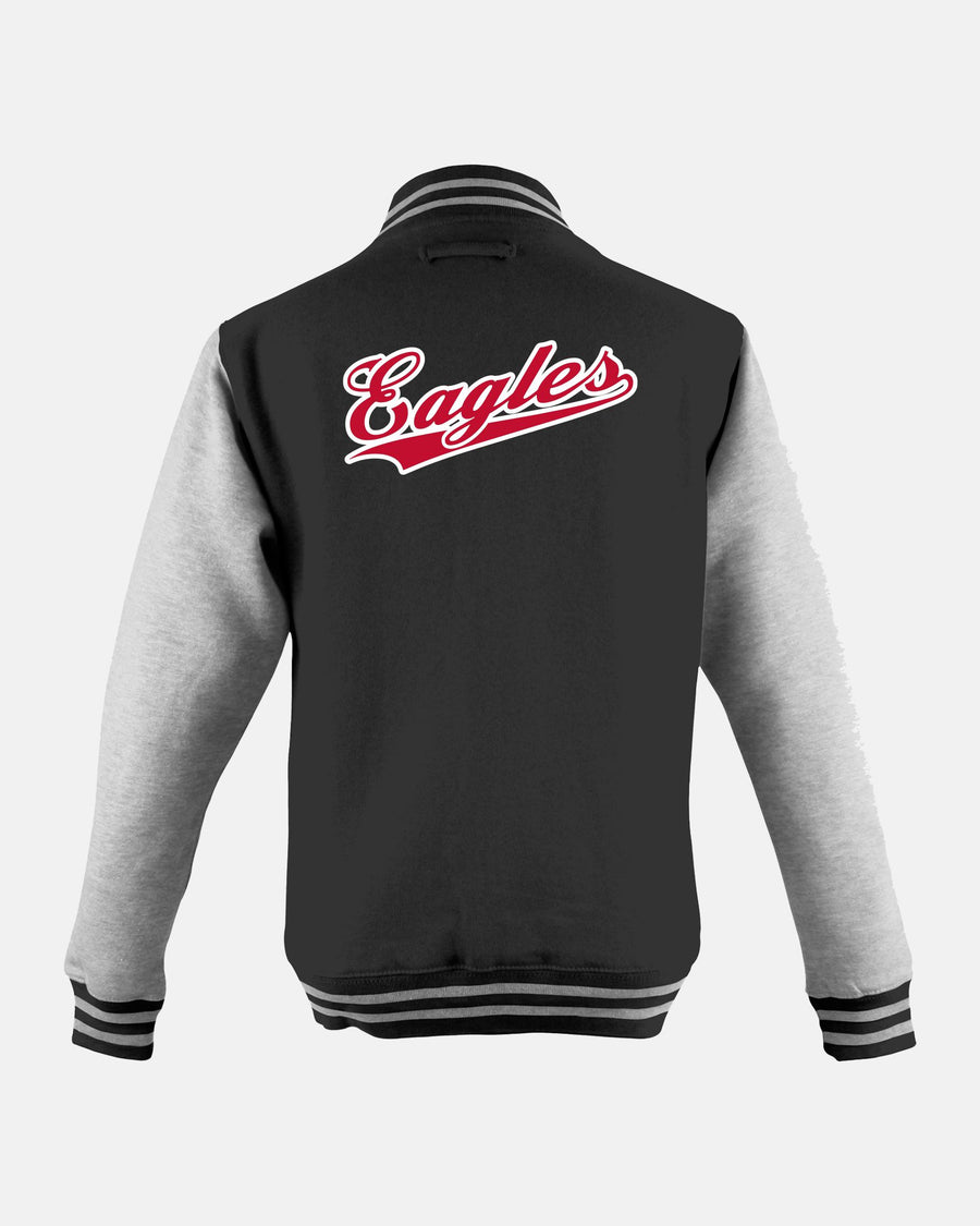 Diamond Pride Kids Varsity College Jacke "Frankfurt Eagles", Crest, schwarz-heather grau-DIAMOND PRIDE