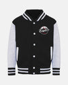 Diamond Pride Kids Varsity College Jacke "Frankfurt Eagles", Crest, schwarz-heather grau-DIAMOND PRIDE