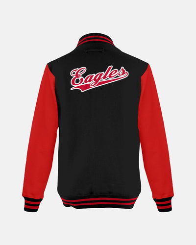 Diamond Pride Kids Varsity College Jacke "Frankfurt Eagles", Crest, schwarz-rot-DIAMOND PRIDE