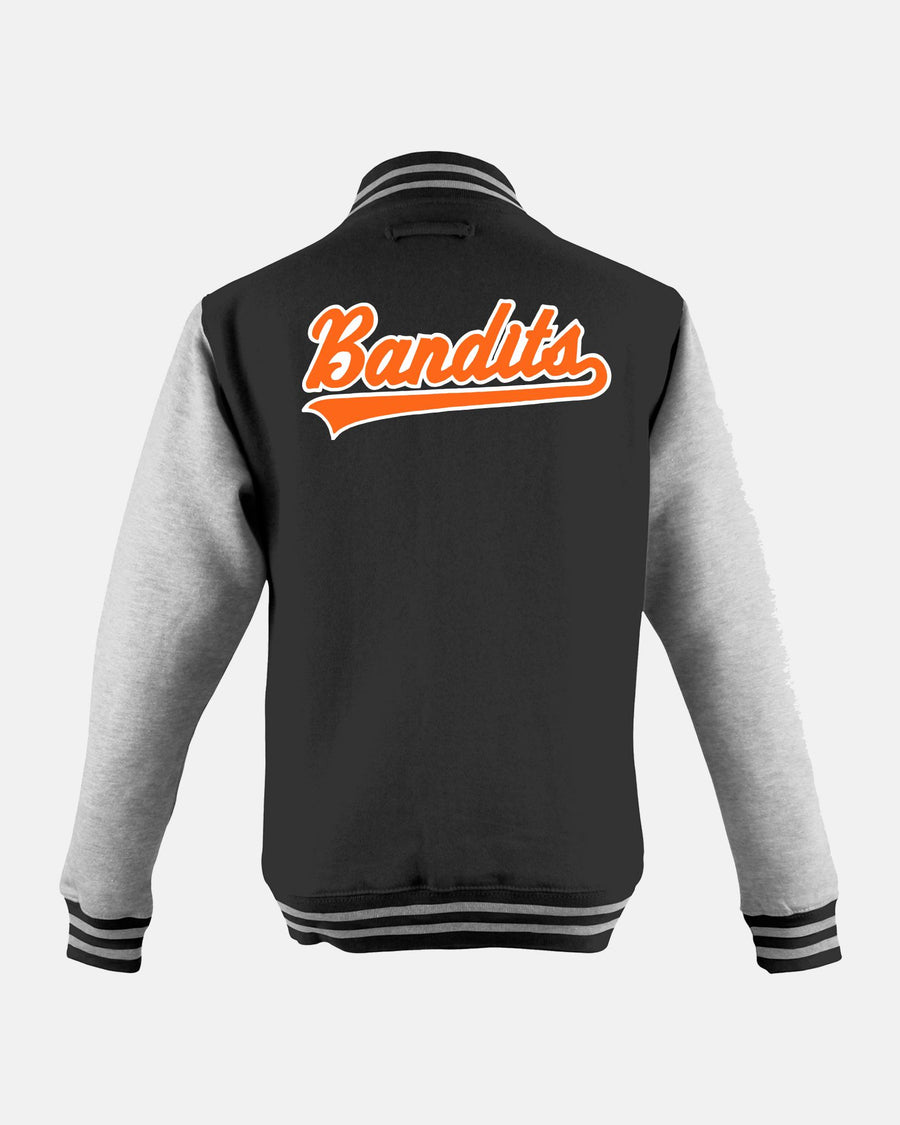 Diamond Pride Kids Varsity College Jacke "Gröbenzell Bandits", schwarz-heather grau-DIAMOND PRIDE