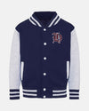 Diamond Pride Kids Varsity College Jacke "Tübingen Hawks", H & Script, navy blau-heather grau-DIAMOND PRIDE