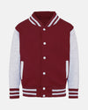 Diamond Pride Kids Varsity College Jacke, maroon rot - grau-DIAMOND PRIDE