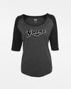 Diamond Pride Ladies 3/4 Contrast Raglan T-Shirt "Niederlamitz Greens", heather dunkelgrau-schwarz-DIAMOND PRIDE