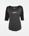 Diamond Pride Ladies 3/4 Contrast Raglan T-Shirt "Stuttgart Reds", heather dunkelgrau-schwarz-DIAMOND PRIDE