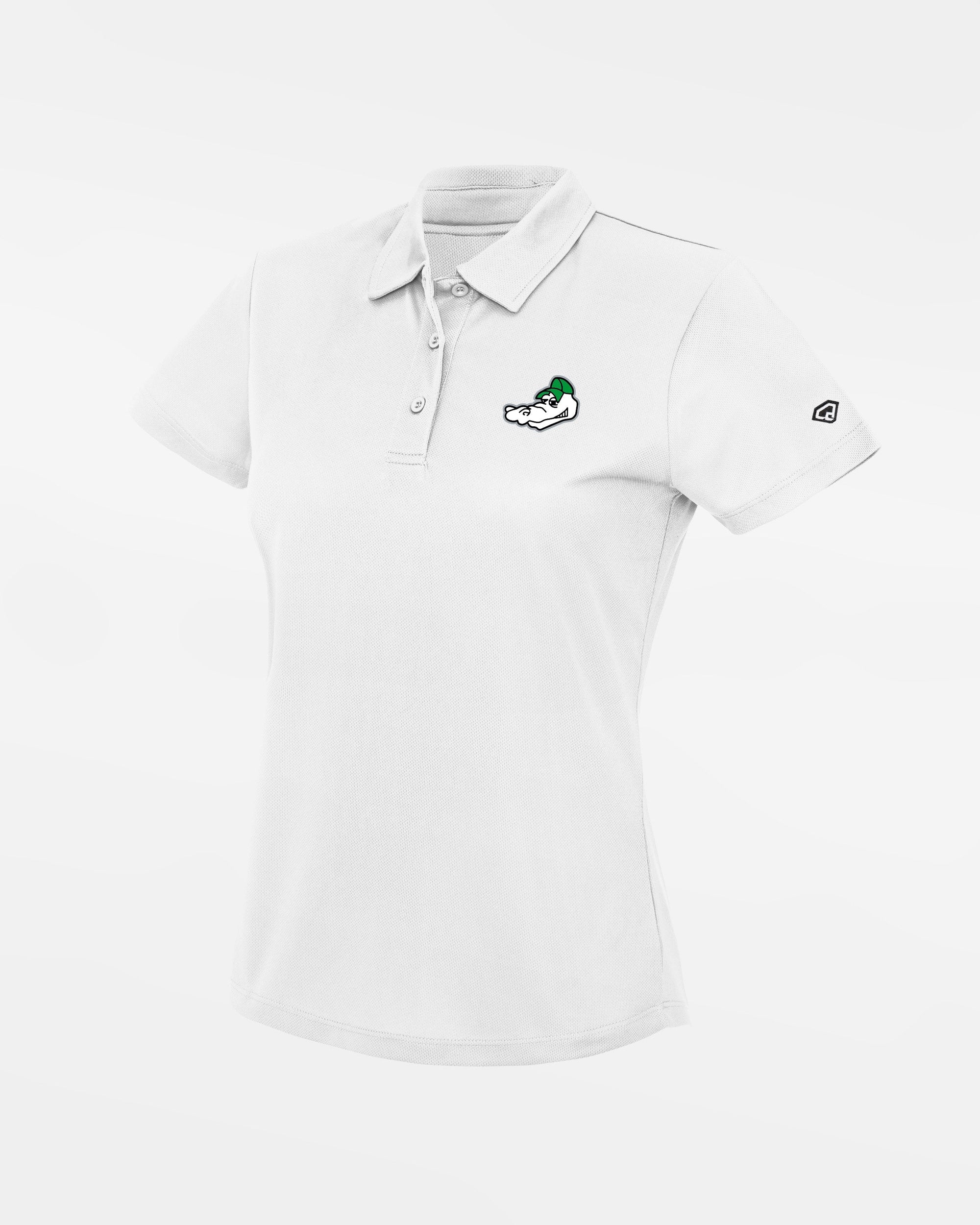 Diamond Pride Ladies Basic Functional Polo-Shirt "Augsburg Gators", Head, weiss-DIAMOND PRIDE