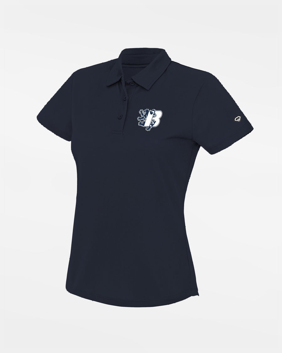 Diamond Pride Ladies Basic Functional Polo-Shirt "Braunschweig 89ers", B, navy blau-DIAMOND PRIDE