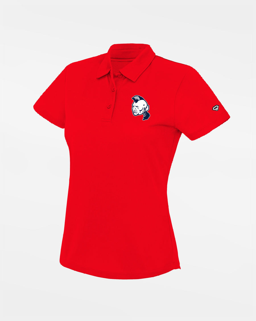 Diamond Pride Ladies Basic Functional Polo-Shirt "Nagold Mohawks", Head, rot-DIAMOND PRIDE