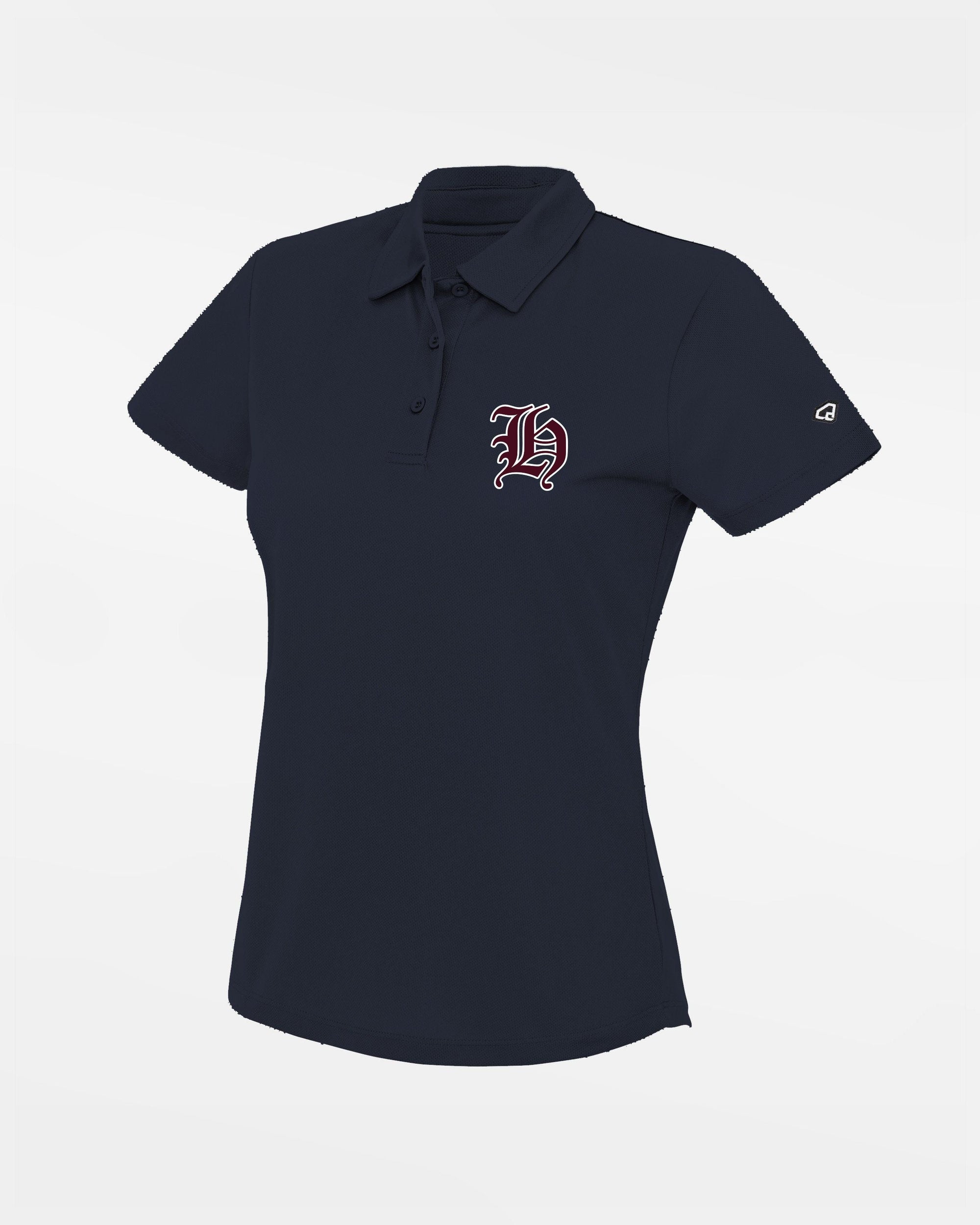 Diamond Pride Ladies Basic Functional Polo-Shirt "Tübingen Hawks", H, navy blau-DIAMOND PRIDE