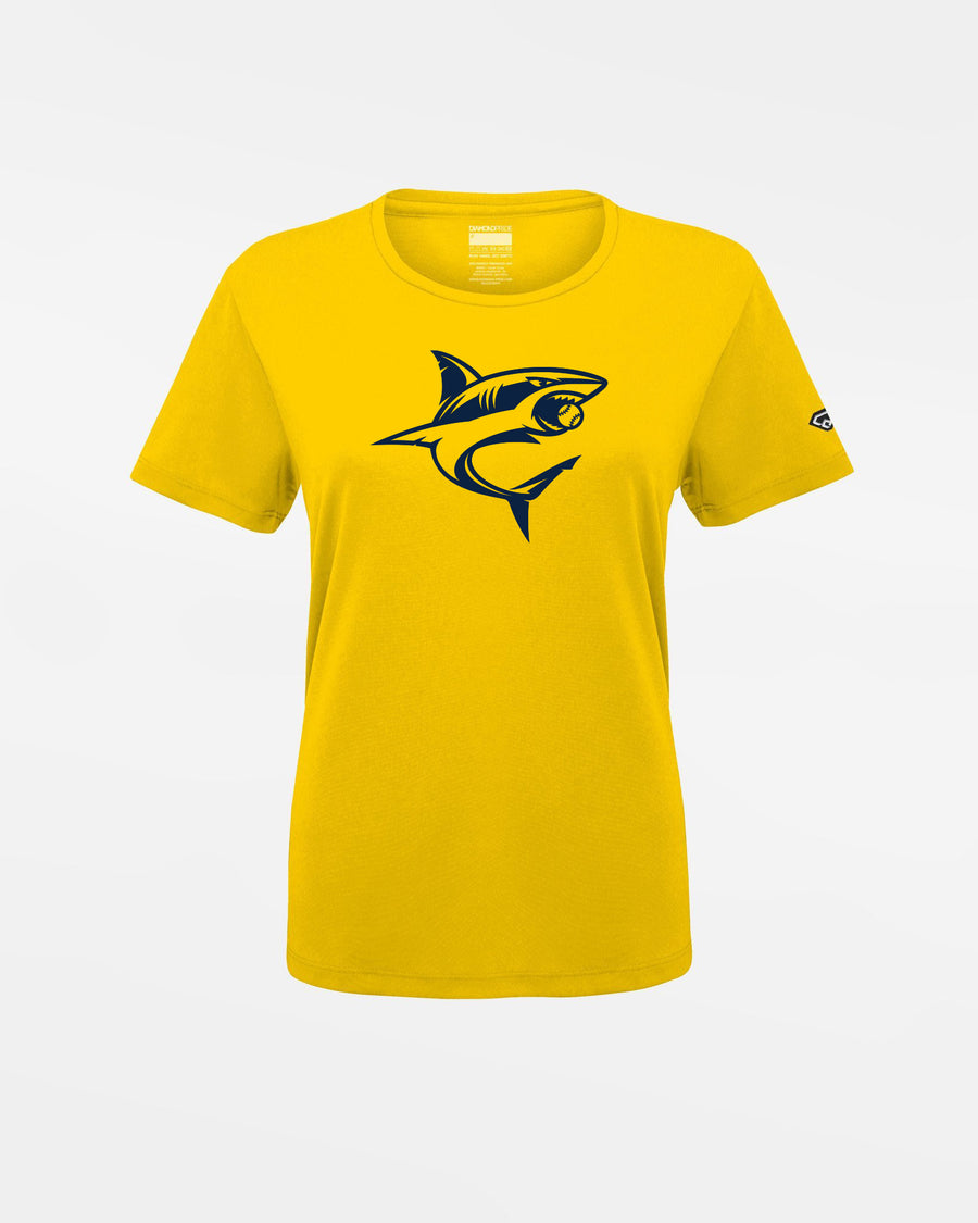 Diamond Pride Ladies Basic Functional T-Shirt "Altdorf Icesharks", Shark, gelb-DIAMOND PRIDE