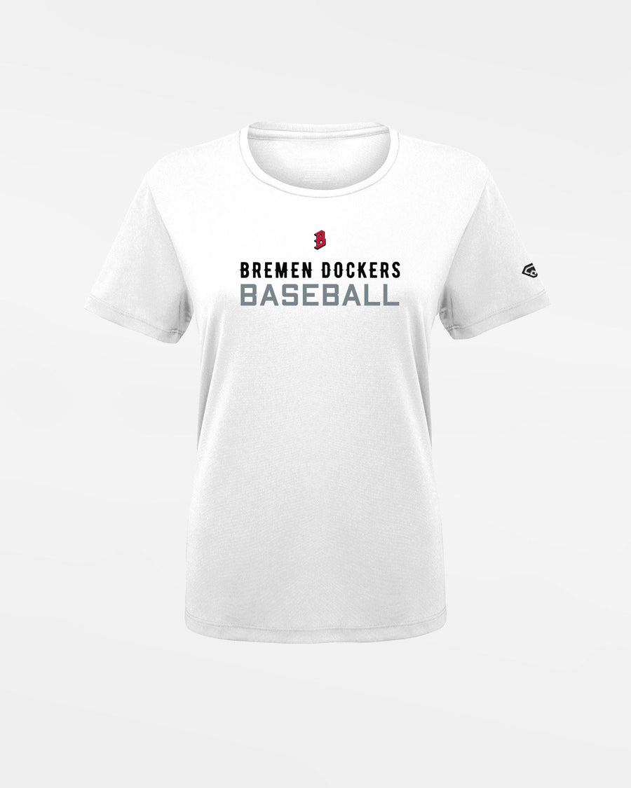 Diamond Pride Ladies Basic Functional T-Shirt "Bremen Dockers", Baseball, weiss-DIAMOND PRIDE