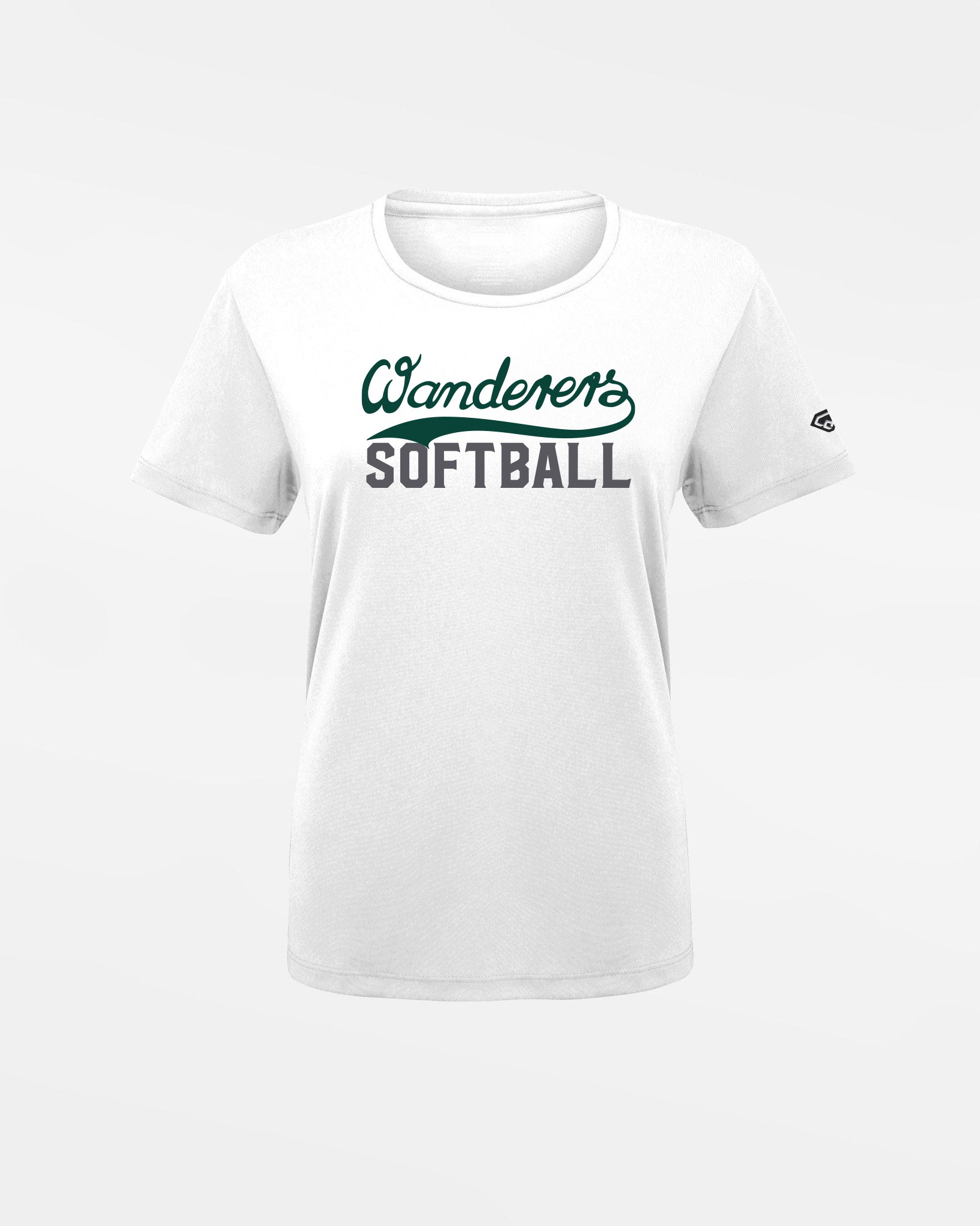 Diamond Pride Ladies Basic Functional T-Shirt "Herrenberg Wanderers", Softball, weiss-DIAMOND PRIDE