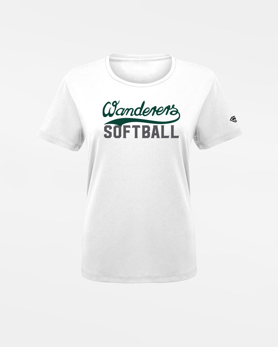 Diamond Pride Ladies Basic Functional T-Shirt "Herrenberg Wanderers", Wanderers Softball, weiss-DIAMOND PRIDE