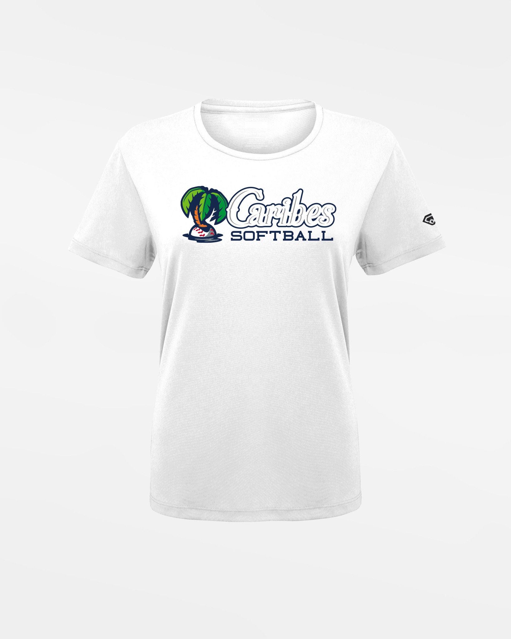 Diamond Pride Ladies Basic Functional T-Shirt "Munich Caribes", Softball, weiss-DIAMOND PRIDE