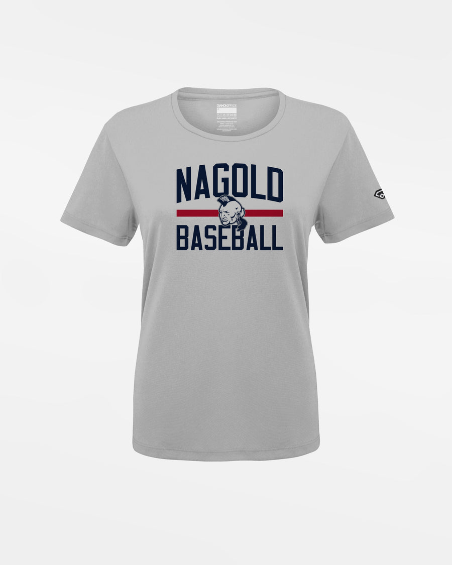 Diamond Pride Ladies Basic Functional T-Shirt "Nagold Mohawks", Baseball, grau-DIAMOND PRIDE