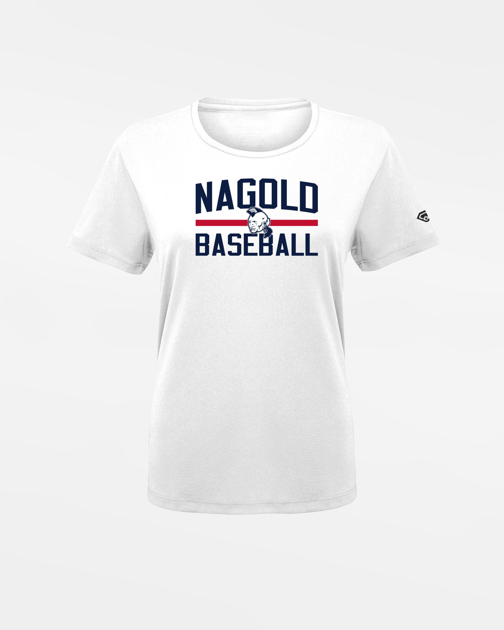 Diamond Pride Ladies Basic Functional T-Shirt "Nagold Mohawks", Baseball, weiss-DIAMOND PRIDE