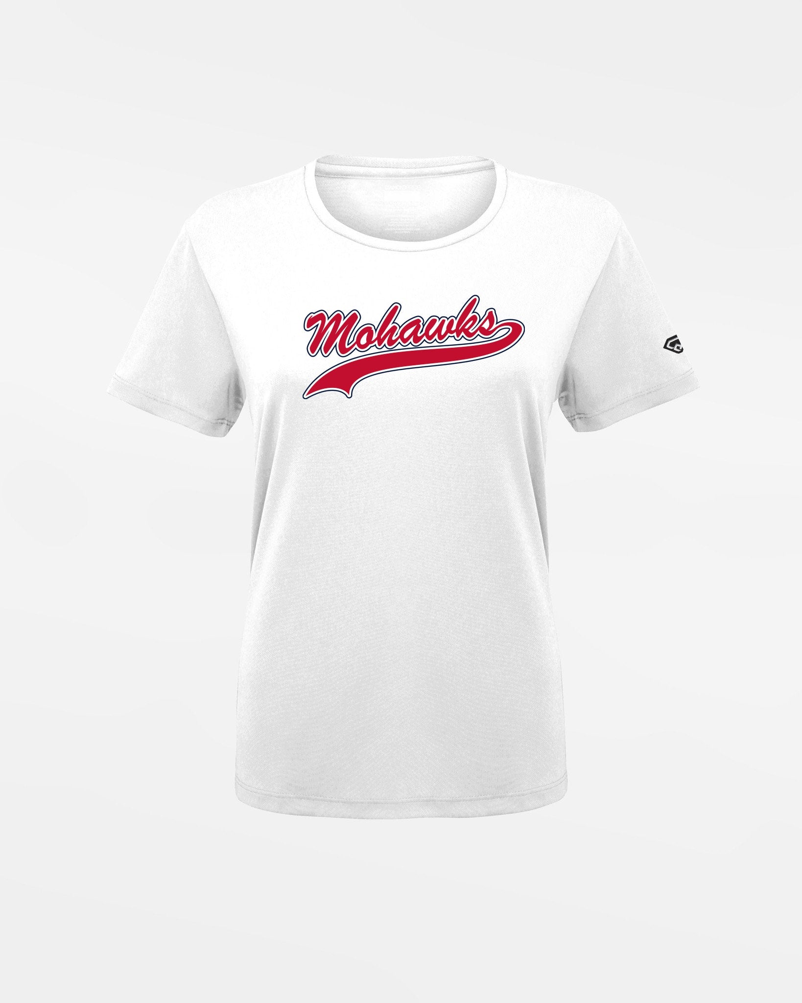 Diamond Pride Ladies Basic Functional T-Shirt "Nagold Mohawks", Script, weiss-DIAMOND PRIDE