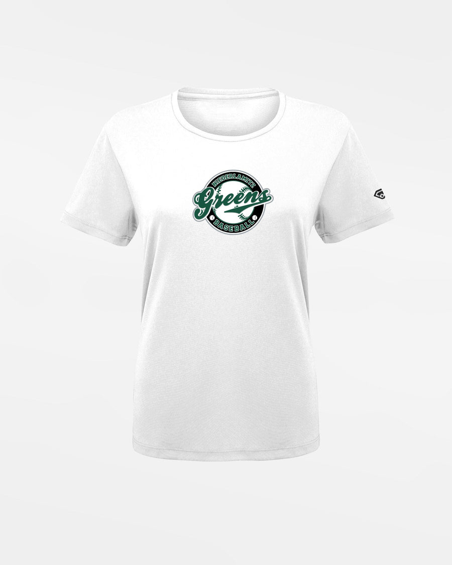 Diamond Pride Ladies Basic Functional T-Shirt "Niederlamitz Greens", Crest, weiss-DIAMOND PRIDE