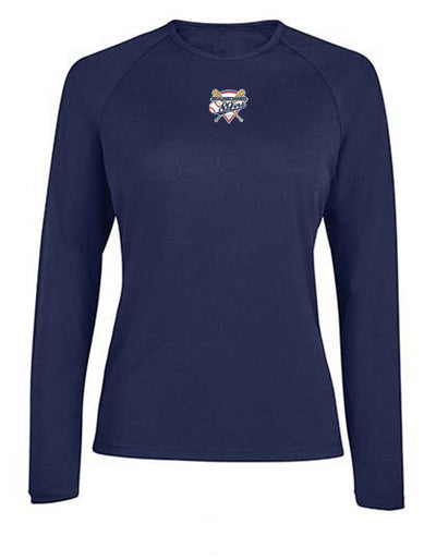 Diamond Pride Ladies Light-Performance Longsleeve Shirt "Braunschweig 89ers", Primary Logo, navy blau-DIAMOND PRIDE