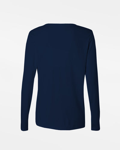 Diamond Pride Ladies Light-Performance Longsleeve Shirt "Gauting Indians", Script, navy blau-DIAMOND PRIDE
