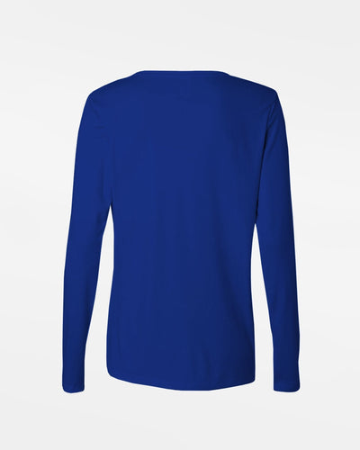 Diamond Pride Ladies Light-Performance Longsleeve Shirt "Laufer Wölfe", Wolf, royal blau-DIAMOND PRIDE