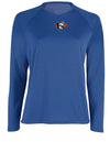 Diamond Pride Ladies Light-Performance Longsleeve Shirt "Laufer Wölfe", Wolf, royal blau-DIAMOND PRIDE