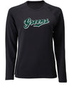 Diamond Pride Ladies Light-Performance Longsleeve Shirt "Niederlamitz Greens", schwarz-DIAMOND PRIDE