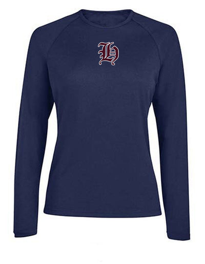 Diamond Pride Ladies Light-Performance Longsleeve Shirt "Tübingen Hawks", H, navy blau-DIAMOND PRIDE