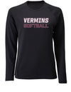 Diamond Pride Ladies Light-Performance Longsleeve Shirt "Wesseling Vermins“, Vermins Softball, schwarz-DIAMOND PRIDE