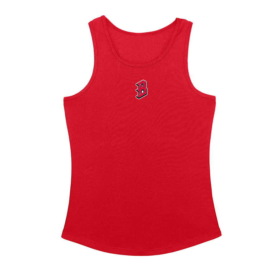 Diamond Pride Ladies Light-Performance Racerback Tank "Bremen Dockers", B, rot-DIAMOND PRIDE