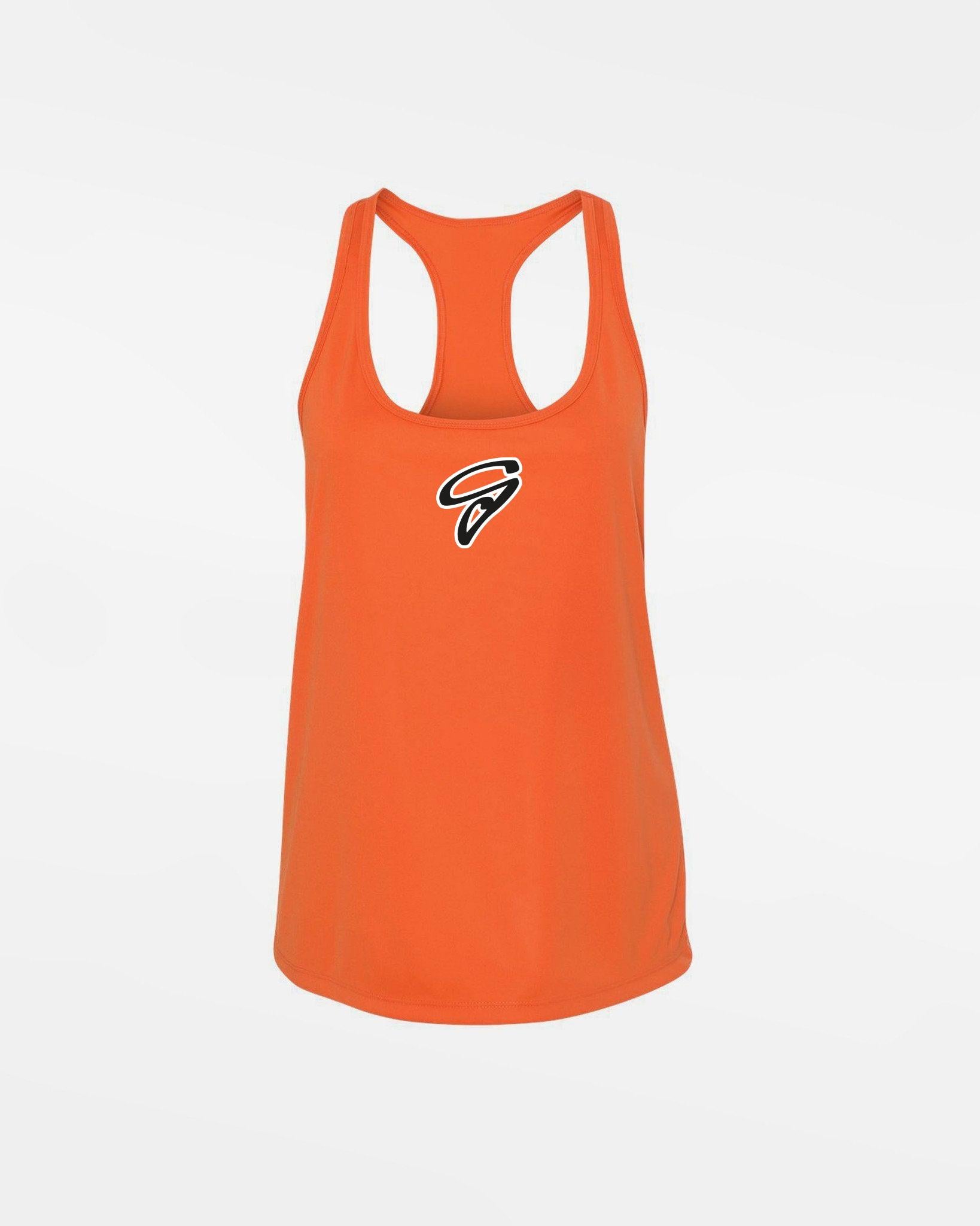Diamond Pride Ladies Light-Performance Racerback Tank "Gröbenzell Bandits", G, orange-DIAMOND PRIDE