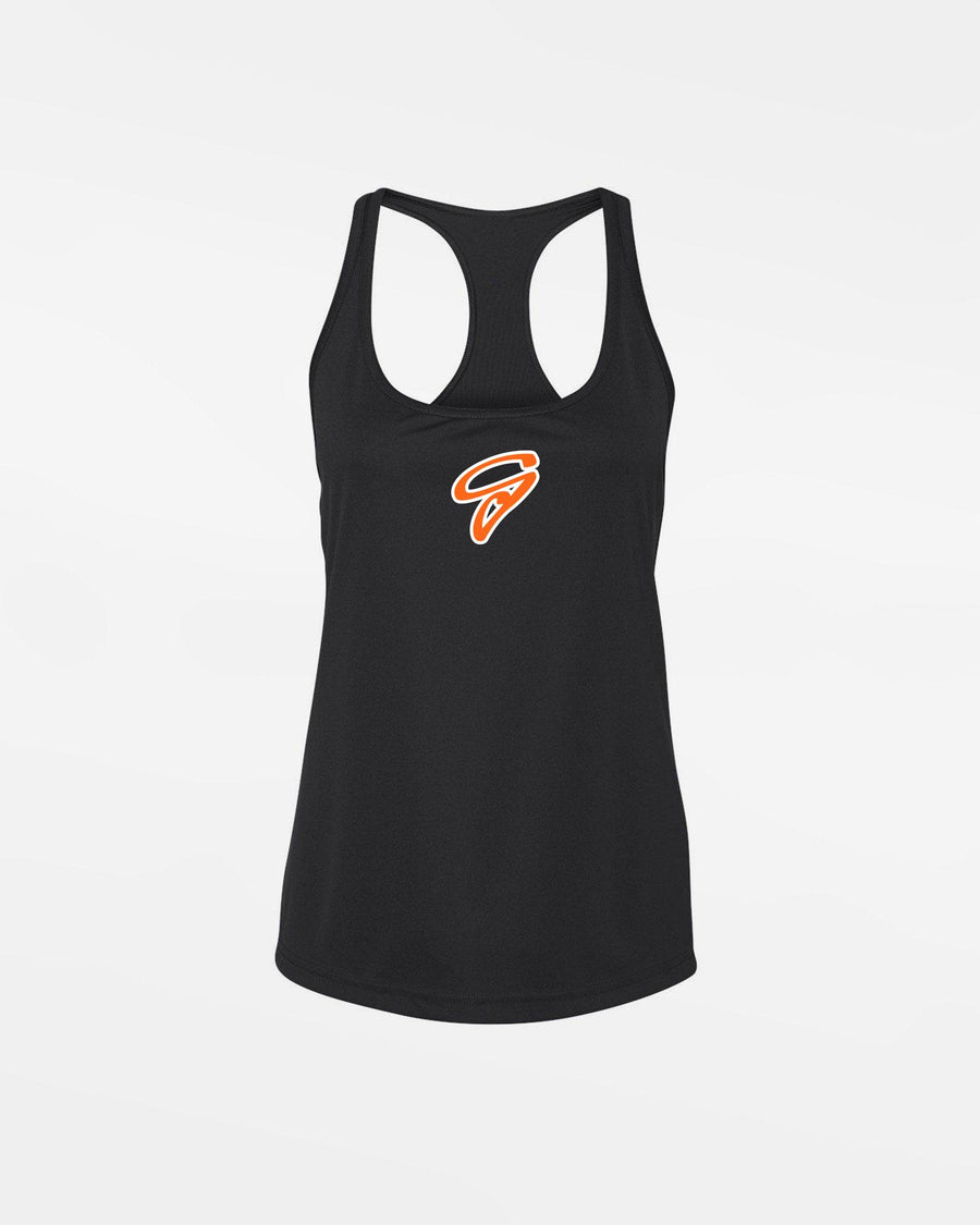 Diamond Pride Ladies Light-Performance Racerback Tank "Gröbenzell Bandits", G, schwarz-DIAMOND PRIDE