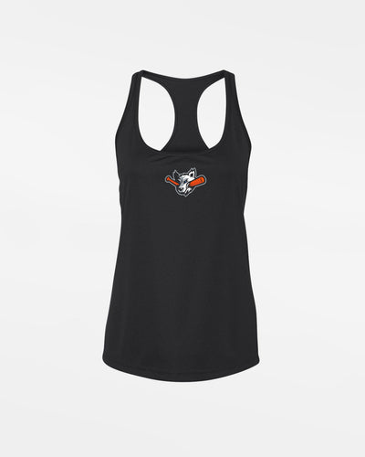 Diamond Pride Ladies Light-Performance Racerback Tank "Laufer Wölfe", Wolf, schwarz-DIAMOND PRIDE