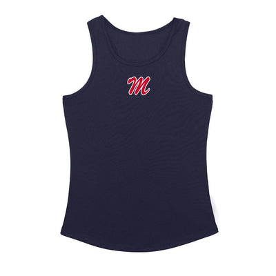 Diamond Pride Ladies Light-Performance Racerback Tank "Nagold Mohawks", M, navy blau-DIAMOND PRIDE