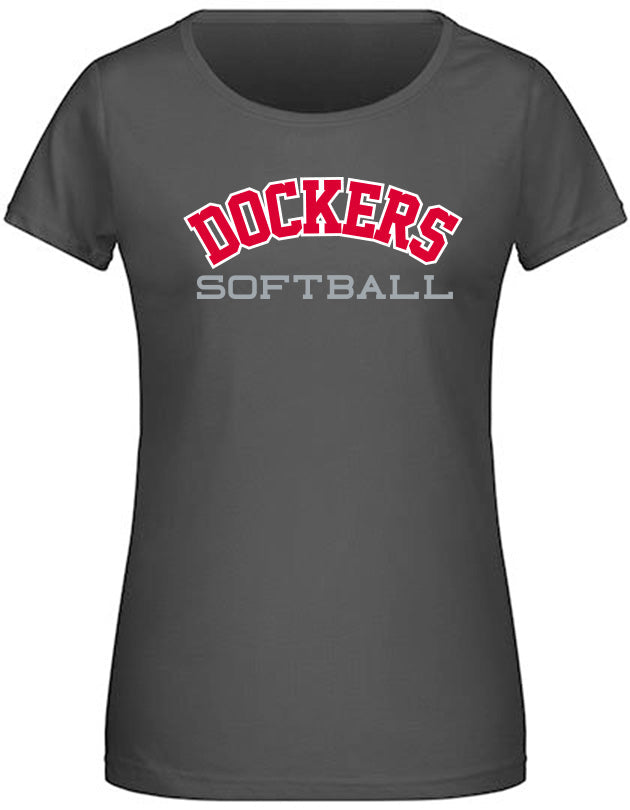 Diamond Pride Ladies Premium Light T-Shirt "Bremen Dockers", Dockers Softball, schwarz-DIAMOND PRIDE