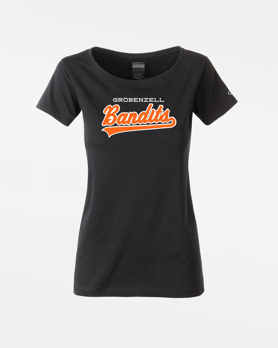 Diamond Pride Ladies Premium Light T-Shirt "Gröbenzell Bandits", City, schwarz-DIAMOND PRIDE