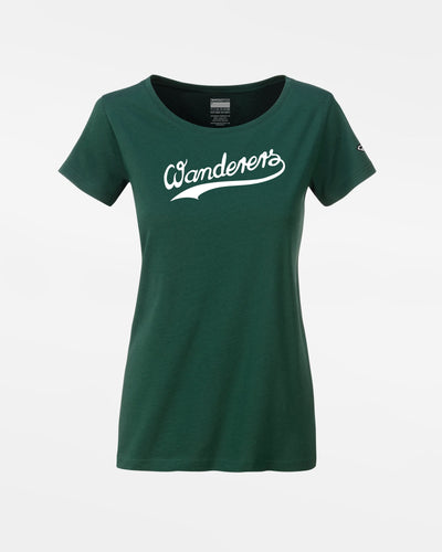 Diamond Pride Ladies Premium Light T-Shirt "Herrenberg Wanderers", Script, dunkelgrün-DIAMOND PRIDE