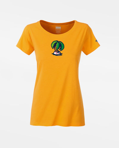 Diamond Pride Ladies Premium Light T-Shirt "Munich Caribes", Palme, gelb-DIAMOND PRIDE