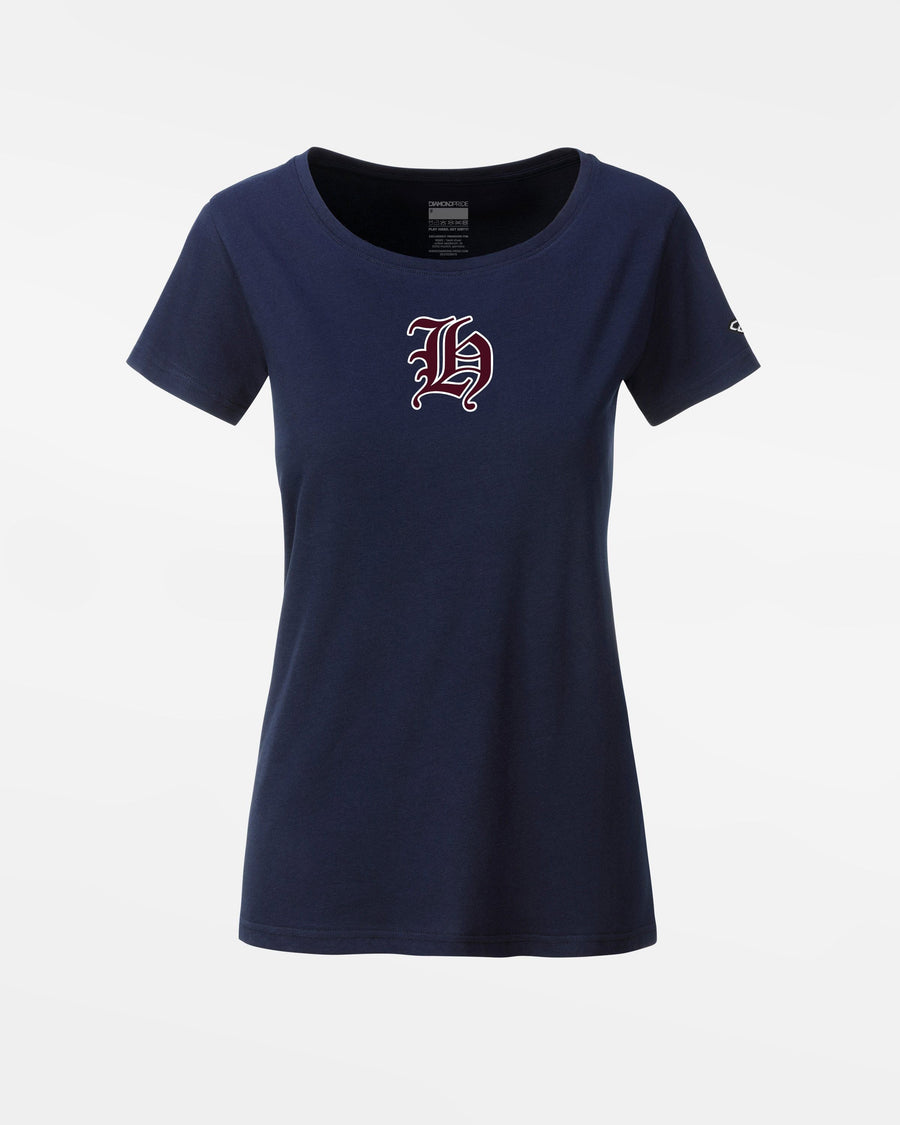 Diamond Pride Ladies Premium Light T-Shirt "Tübingen Hawks", H, navy blau-DIAMOND PRIDE