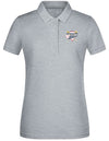 Diamond Pride Ladies Premium Polo-Shirt "Braunschweig 89ers", Primary Logo, heather grau-DIAMOND PRIDE