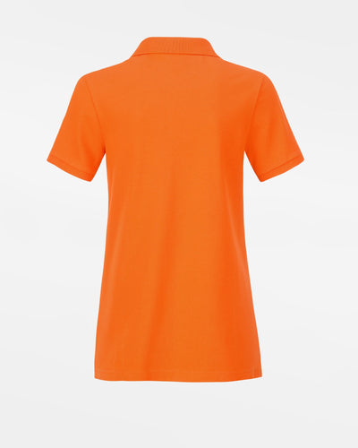 Diamond Pride Ladies Premium Polo-Shirt "Laufer Wölfe", Wölfe, orange-DIAMOND PRIDE