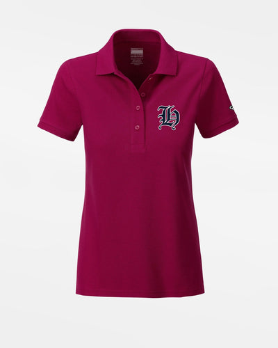 Diamond Pride Ladies Premium Polo-Shirt "Tübingen Hawks", H, maroon rot-DIAMOND PRIDE