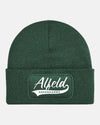 Diamond Pride Patch Beanie "Alfeld Greenhorns", Script, dunkelgrün