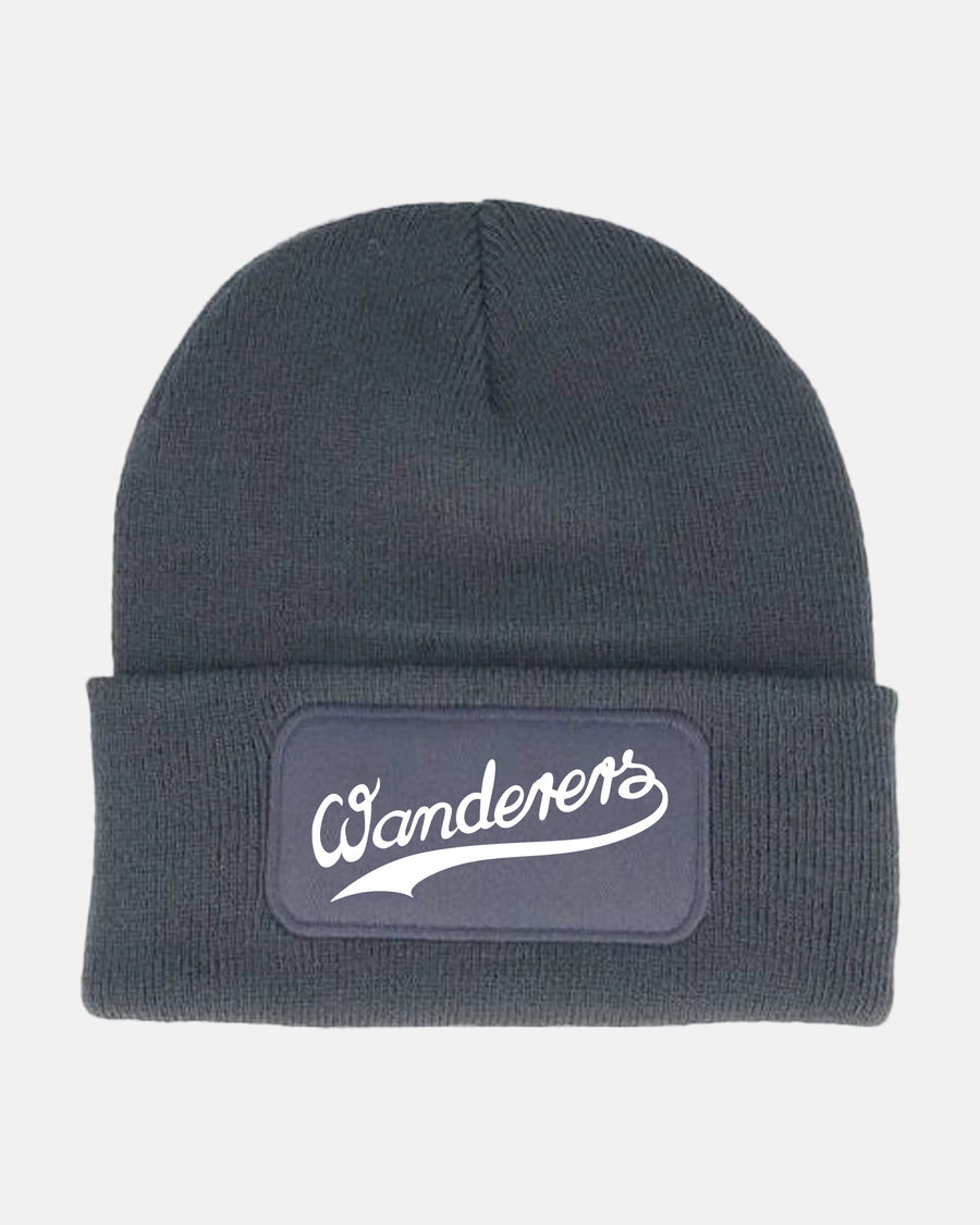 Diamond Pride Patch Beanie "Herrenberg Wanderers", Script, dunkelgrau