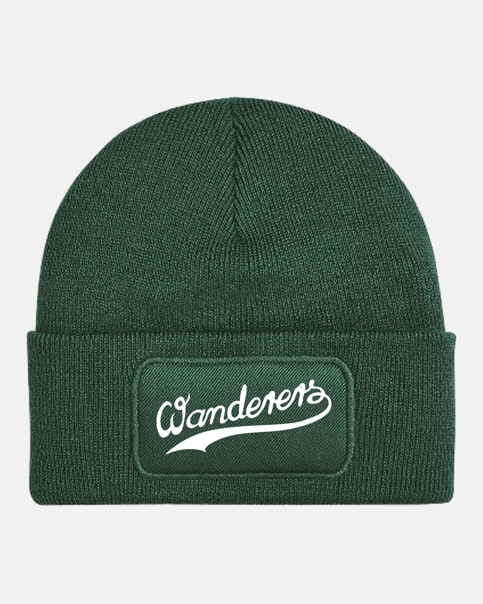 Diamond Pride Patch Beanie "Herrenberg Wanderers", Script, dunkelgrün